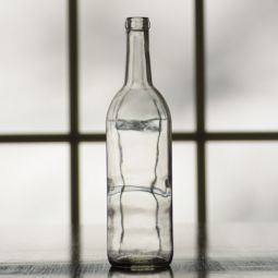 750ml Clear Bordeaux Bottle, case of 12